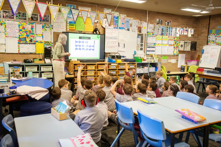 Students learning in our well resourced classrooms